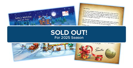 Bronze Package From Santa® with Personalized Letter From Santa has -Package From Santa®