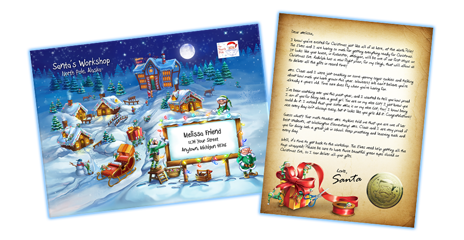 Bronze Package From Santa® - with 4 color Envelope and Personalized Letter from Santa-Package From Santa®