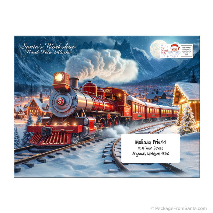 Full color envelope - Train Scene