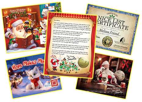 Gold Package From Santa® with Personalized Letter From Santa-Package From Santa®