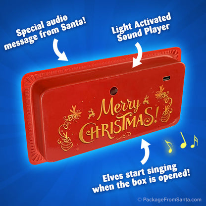 Light Activated Sound Player w/ Music & Message from Santa