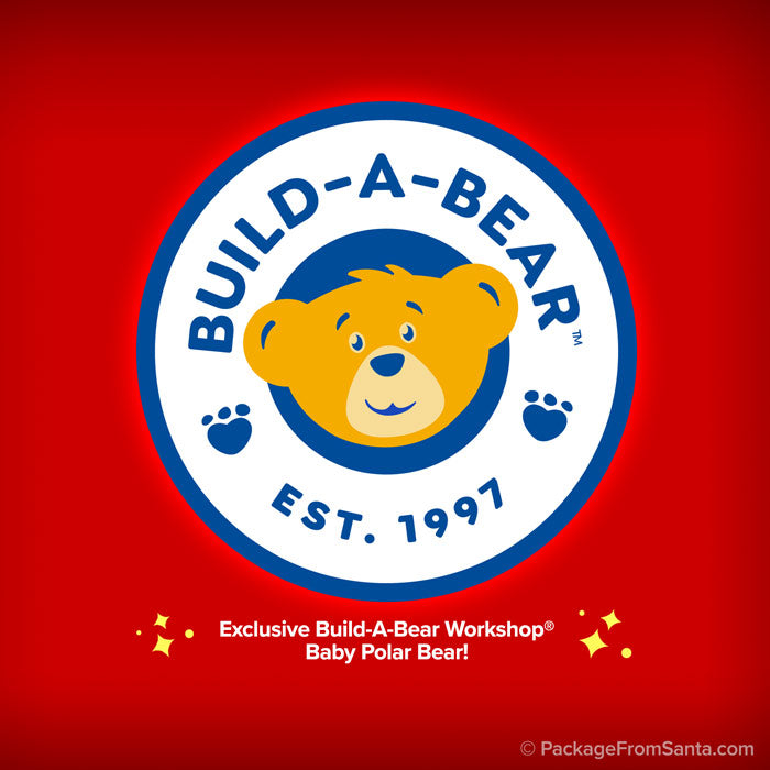 Build-A-Bear® logo with Package From Santa® partnership