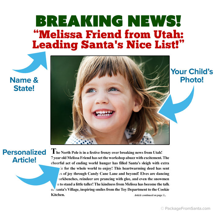 Personalized North Pole News Paper (Personalized)