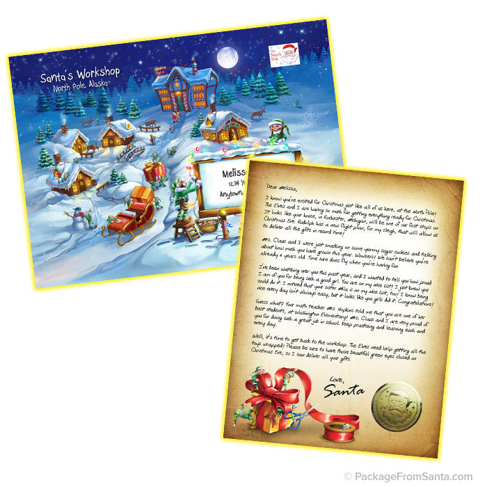 BRONZE Package From Santa® with personalized Letters from Santa!