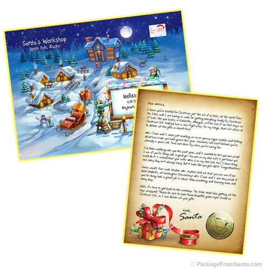BRONZE Package From Santa® with personalized Letters from Santa!-Package From Santa®
