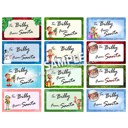 Personalized Gift Tags from Santa-Package From Santa®
