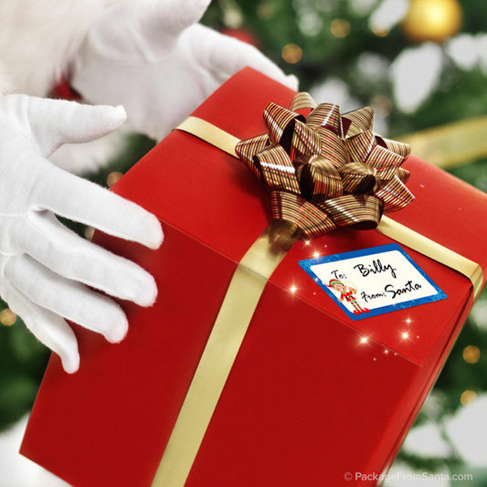 Personalized Gift Tags from Santa-Package From Santa®