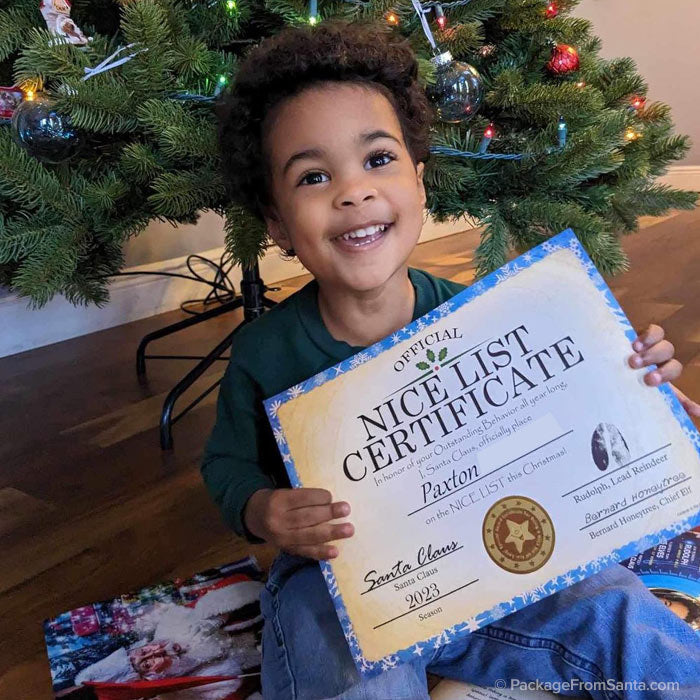 2025 Personalized Nice List Certificate w/ Gold Foil Seal