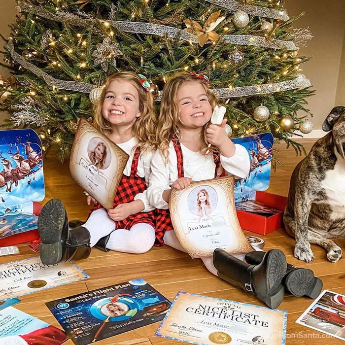 Santas Personalized Nice List Book Page