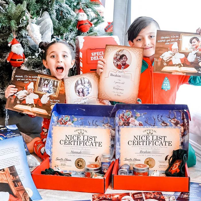 Santas Personalized Nice List Book Page