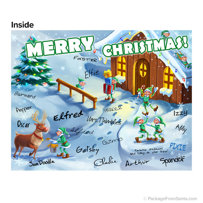 Signed Christmas card from Elves *