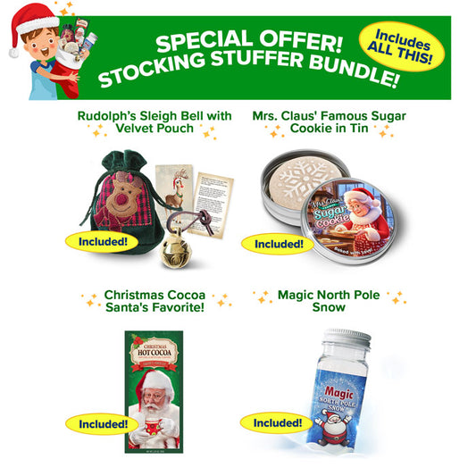 Stocking Stuffer Bundle! (Bell, Cookie, Snow & Cocoa)-Package From Santa®