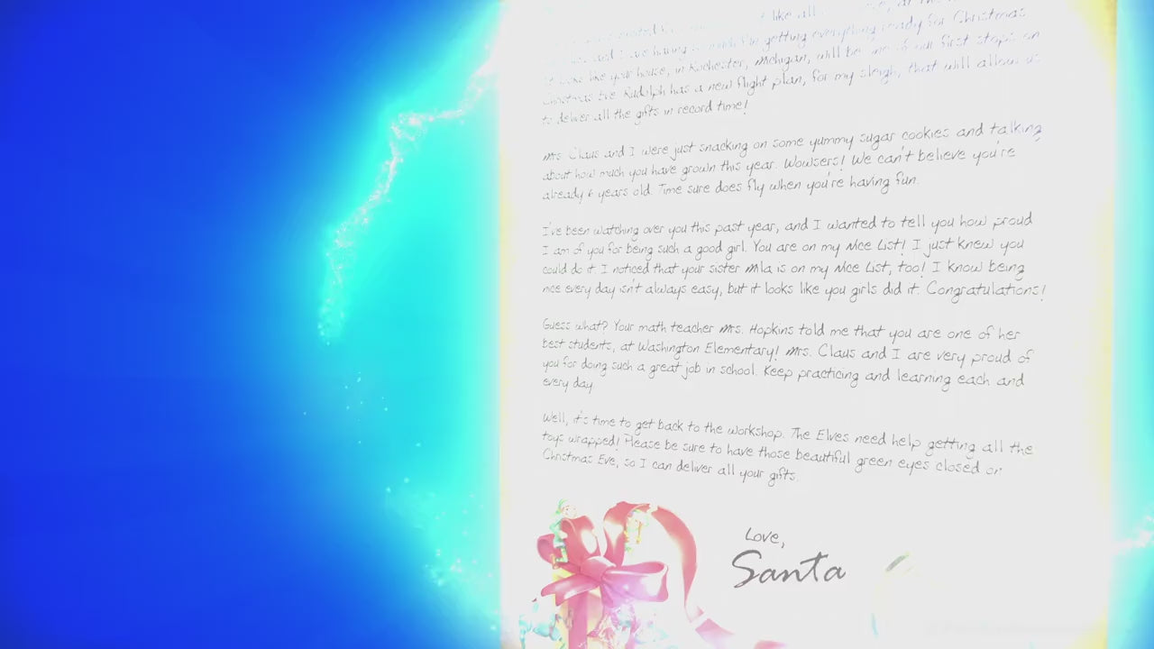 Letters from Santa video - Package From Santa®