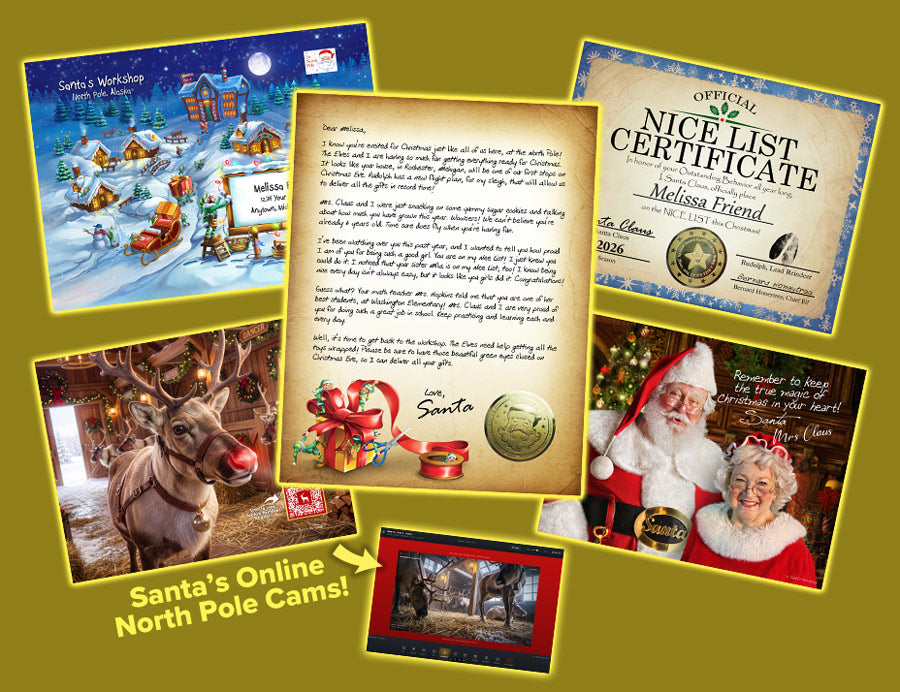 2026 Gold Package From Santa® with Personalized Letter From Santa with Bonuses-Package From Santa®