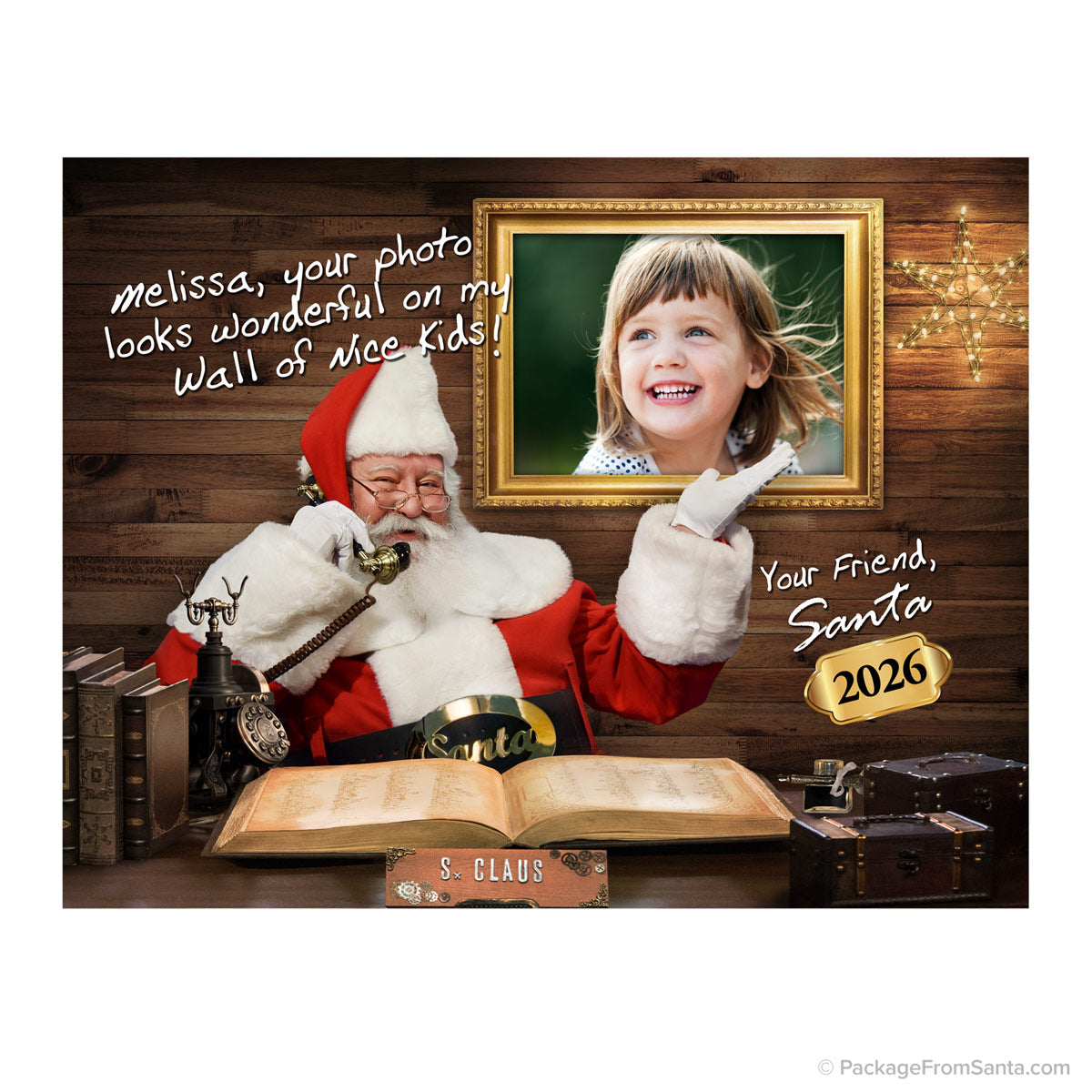 2026 Personalized Santa photo