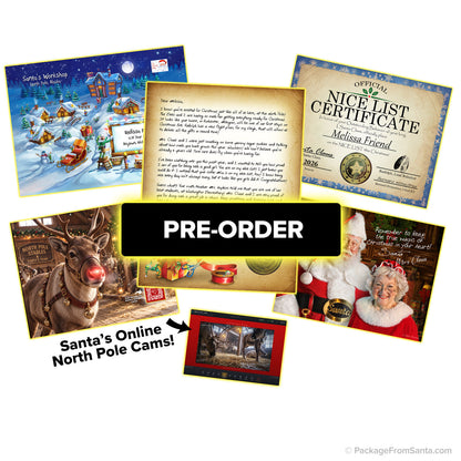 PREORDER 2026 Gold Package From Santa® with Personalized Letters from Santa!