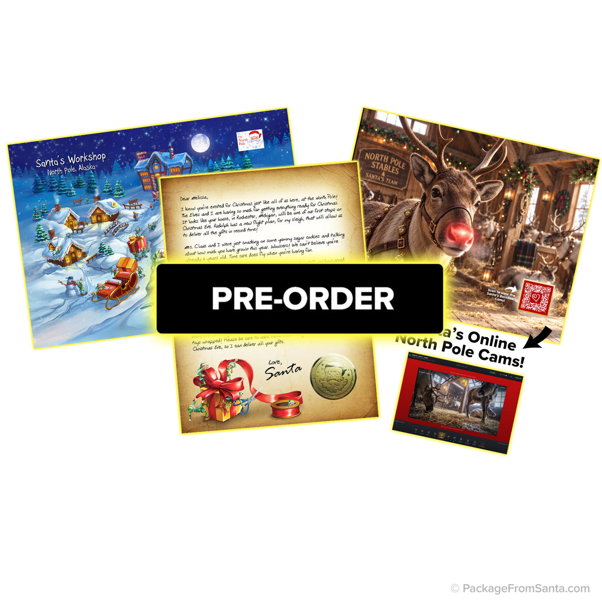 PREORDER 2026 Silver Package From Santa® with Personalized Letters from Santa!