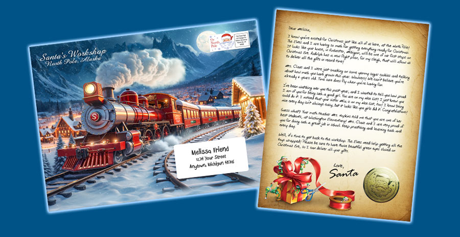 2026 Bronze Package From Santa® with Personalized Letter From Santa with Bonuses-Package From Santa®