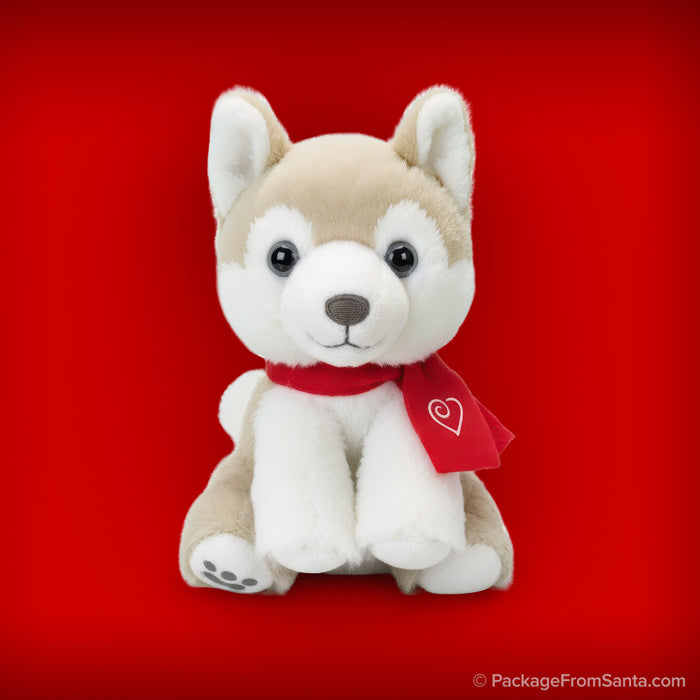 Baby Arctic Fox Plush w/ Certificate of Friendship* from Build-A-Bear® and Package From Santa®