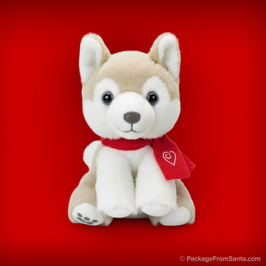 Baby Arctic Fox Plush w/ Certificate of Friendship* from Build-A-Bear® and Package From Santa®-Package From Santa®