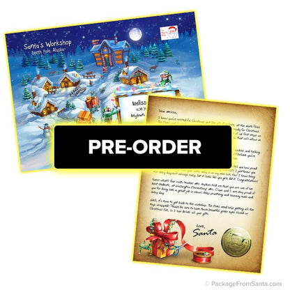 PREORDER BRONZE Package From Santa® with personalized Letters from Santa!