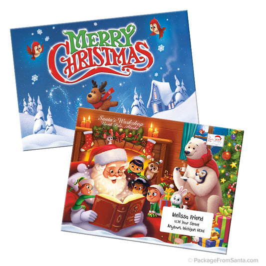 Personalized Letter from Santa Envelope - Santa reading to animals!-Package From Santa®