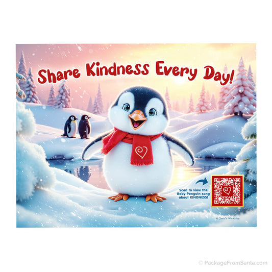 Baby Penguin Illustration & Online Story!-Package From Santa®