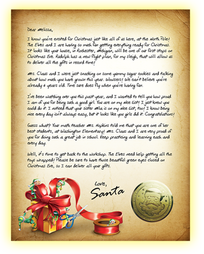 2026 Personalized Letter from Santa