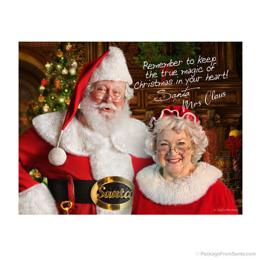 2026 Santa Claus Photo - With Mrs Claus from Package From Santa®-Package From Santa®