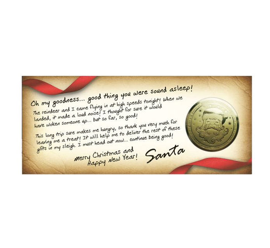 Santa Thank You Note w/ Gold Santa Seal-Package From Santa®