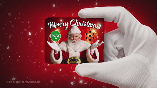 Package From Santa®  - Audio Gift Tag with a message from Santa-Package From Santa®