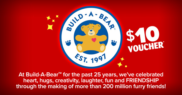 Special Offer $10 Build A Bear Workshop Voucher